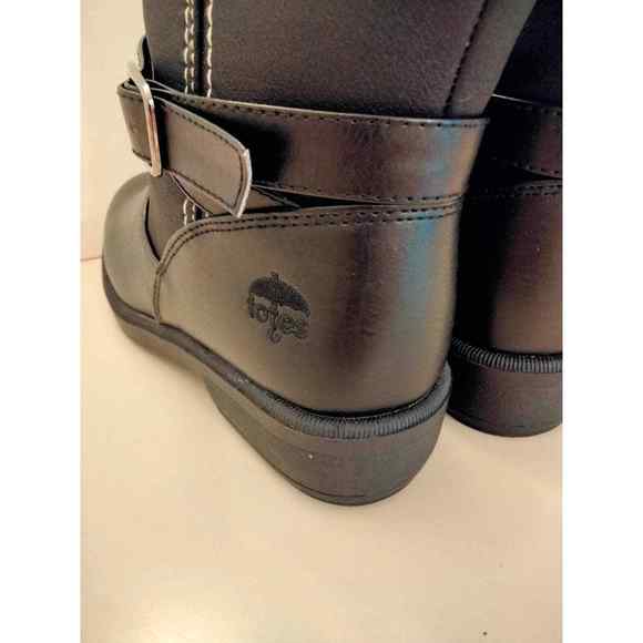 Totes warm  faux fur lined weather proof long boots zip closure woman size 6 - Picture 7 of 11